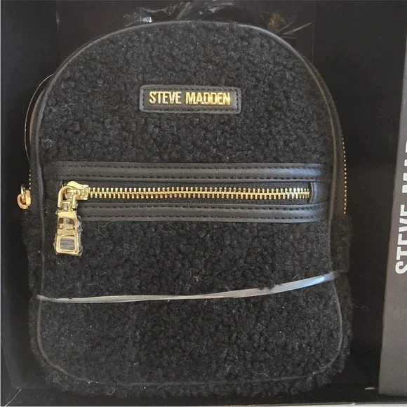 Steve Madden | Bags | Steve Madden Black Textured Backpack 